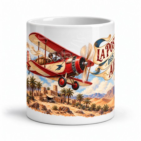 Mug rétro - L’Aéropostale rêvée, vue de face