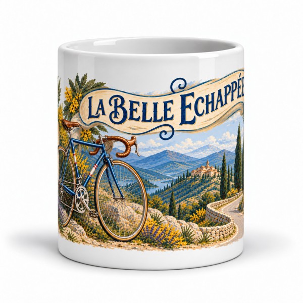 Mug rétro - La Bicyclette des cols, Manufacture Arssans