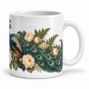 Mug nature - Paon dans le jardin, anse à droite