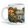 Mug Jules Verne - La Forêt des géants, façon carte postale, anse à gauche