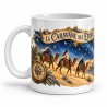 Mug imaginaire - La Caravane des étoiles, façon carte postale, anse à gauche