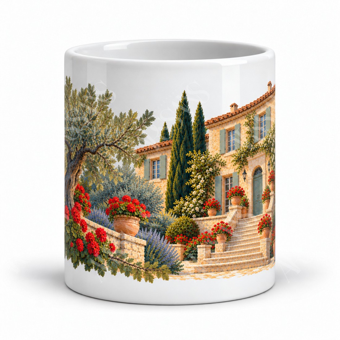 Mug Provence - La Bastide aux volets verts, vue de face