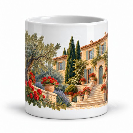 Mug Provence - La Bastide aux volets verts, vue de face