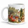 Mug Provence - La Bastide aux volets verts, anse à gauche