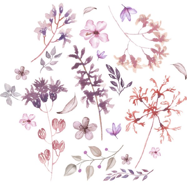Papier Peint Aquarelle Purpura — Ambiance 2