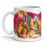 Mug Provence - La Ruelle des bougainvillées, anse à gauche