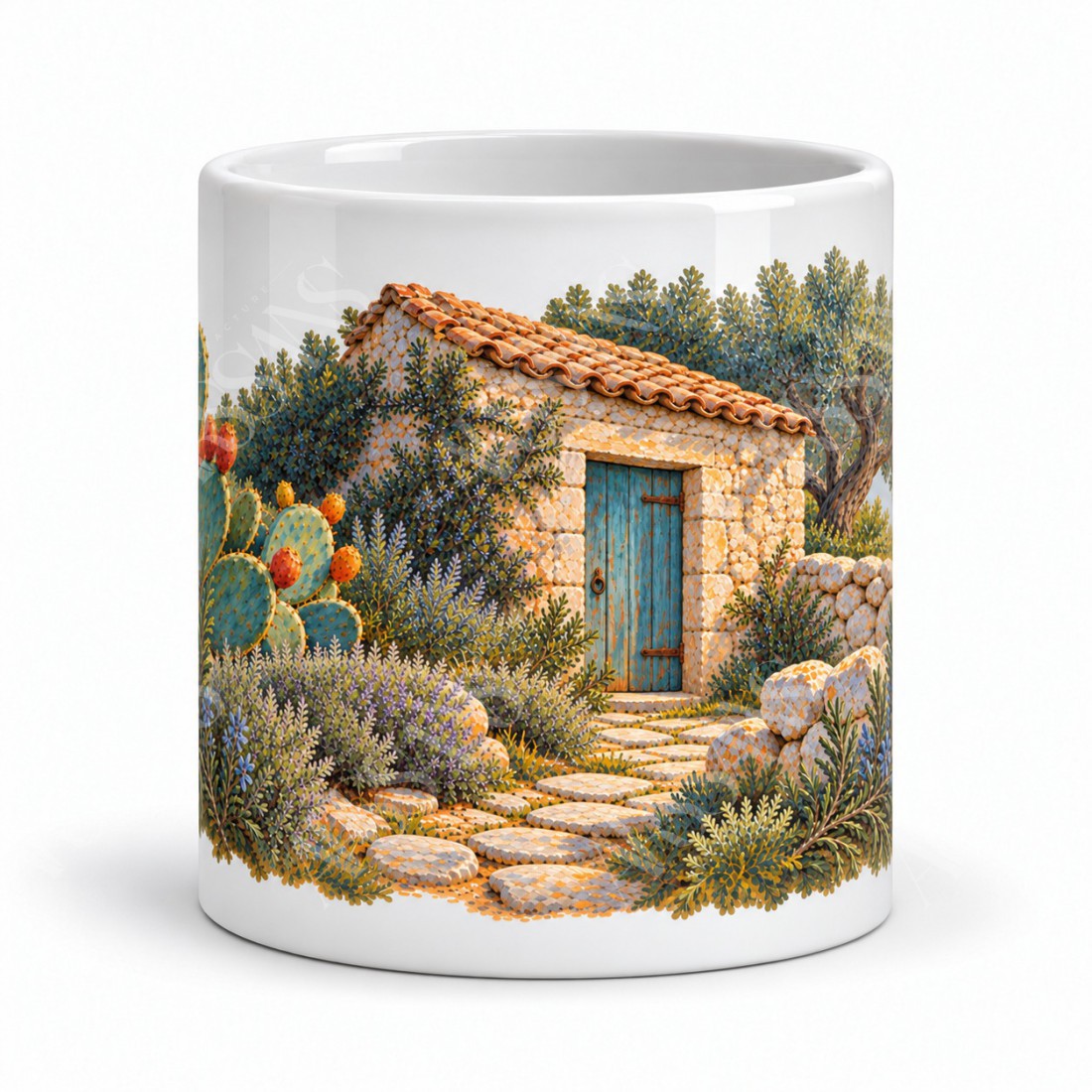 Mug Provence - Le Cabanon de la garrigue, vue de face