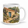 Mug Provence - Le Cabanon de la garrigue, anse à droite