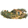 Mug Provence - Le Cabanon de la garrigue, décor à plat