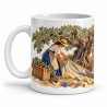 Mug Provence - La Cueillette des olives, anse à gauche