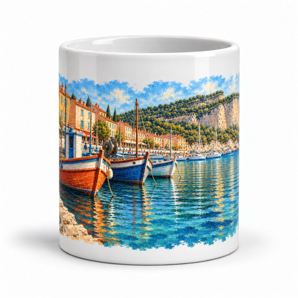 Mug Provence - Les Barques de Cassis, Manufacture Arssans