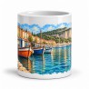 Mug Provence - Les Barques de Cassis, vue de face