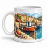Mug Provence - Les Barques de Cassis, anse à gauche