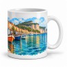 Mug Provence - Les Barques de Cassis, anse à droite
