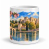Mug Provence - Avignon, lumière sur les remparts, vue de face
