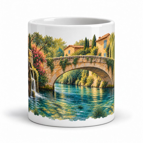 Mug Provence - Le Pont sur la Sorgue, Manufacture Arssans