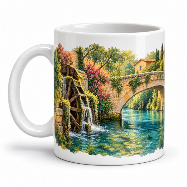 Mug Provence - Le Pont sur la Sorgue, anse à gauche