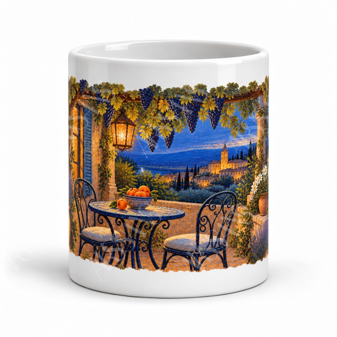 Mug Provence - La Terrasse d’un soir d’été, vue de face