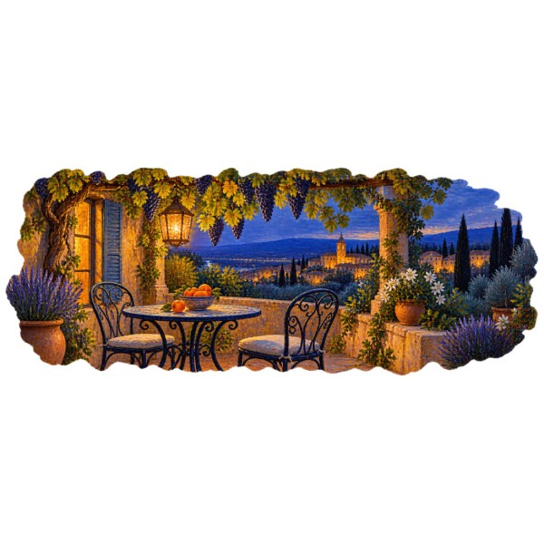 Mug Provence - La Terrasse d’un soir d’été, décor à plat