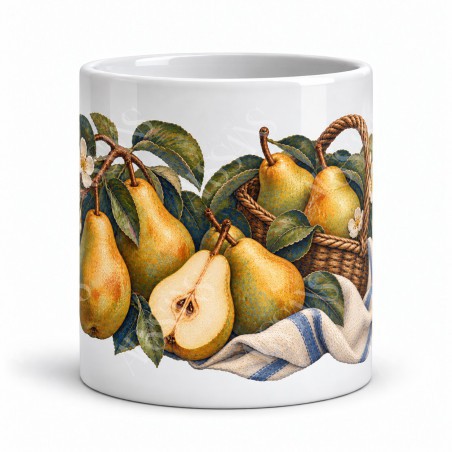 Mug gourmand - Poires du jardin, vue de face