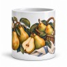 Mug gourmand - Poires du jardin, vue de face