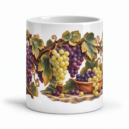 Mug gourmand - Raisins de la treille, vue de face