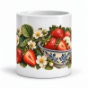 Mug gourmand - Fraises de printemps, vue de face
