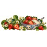 Mug gourmand - Fraises de printemps, décor à plat