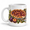 Mug gourmand - La Tarte aux prunes, anse à gauche