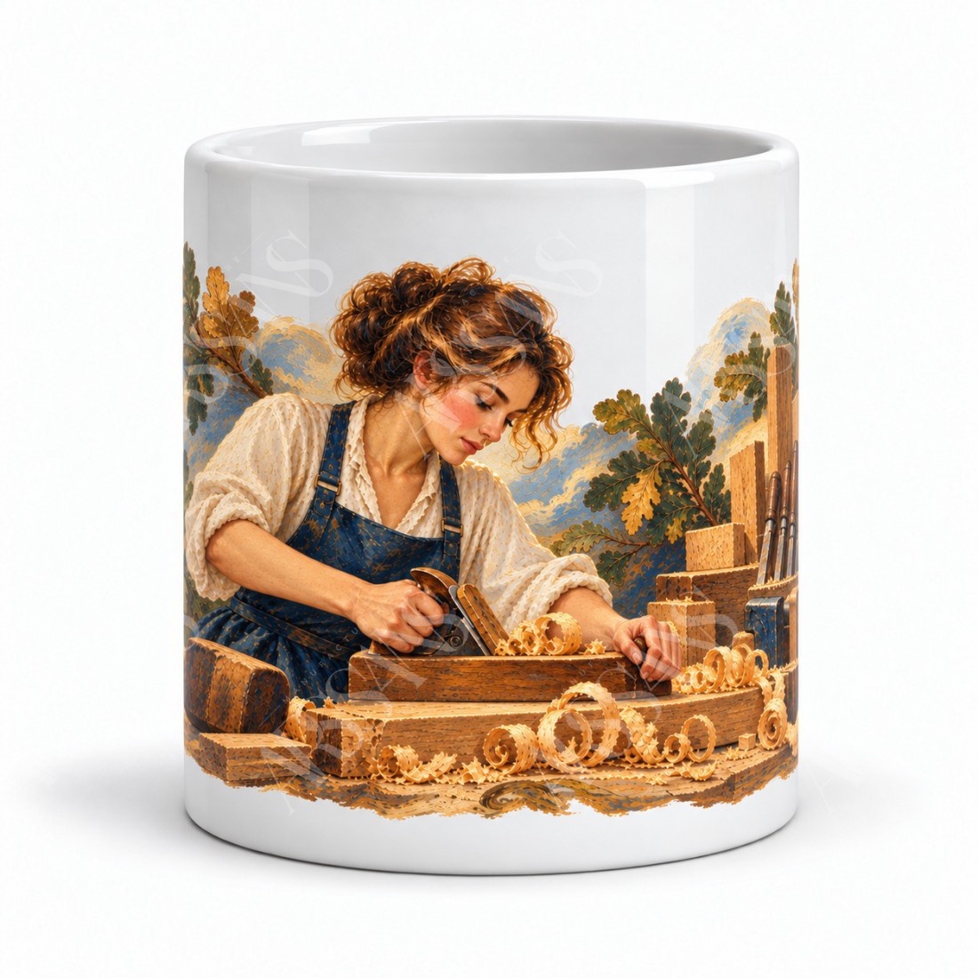 Mug métiers d’autrefois - La Menuisière, vue de face