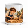 Mug métiers d’autrefois - La Menuisière, vue de face