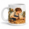 Mug métiers d’autrefois - La Menuisière, anse à gauche