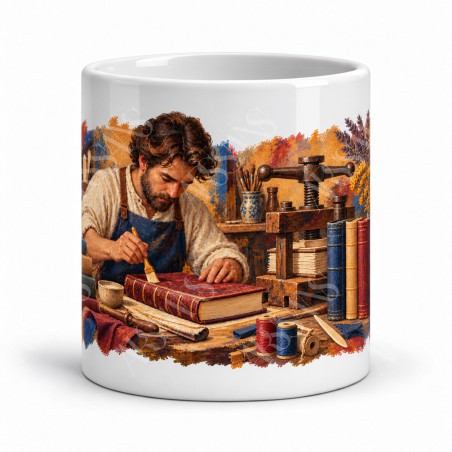 Mug métiers d’autrefois - Le Relieur, vue de face