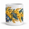 Mug fleurs - Mimosas d’hiver, vue de face