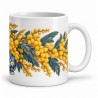 Mug fleurs - Mimosas d’hiver, anse à droite