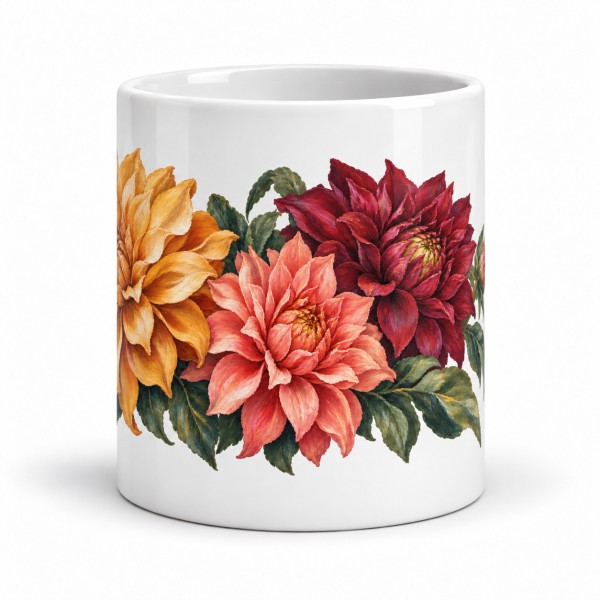 Mug fleurs - Dahlias de septembre, Manufacture Arssans