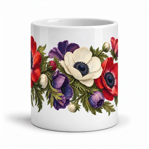 Mug fleurs - Anémones du printemps, Manufacture Arssans