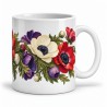 Mug fleurs - Anémones du printemps, anse à droite