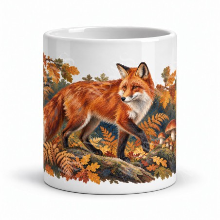 Mug nature - Le Renard des sous-bois, façon tableau, vue de face