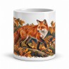 Mug nature - Le Renard des sous-bois, façon tableau, vue de face