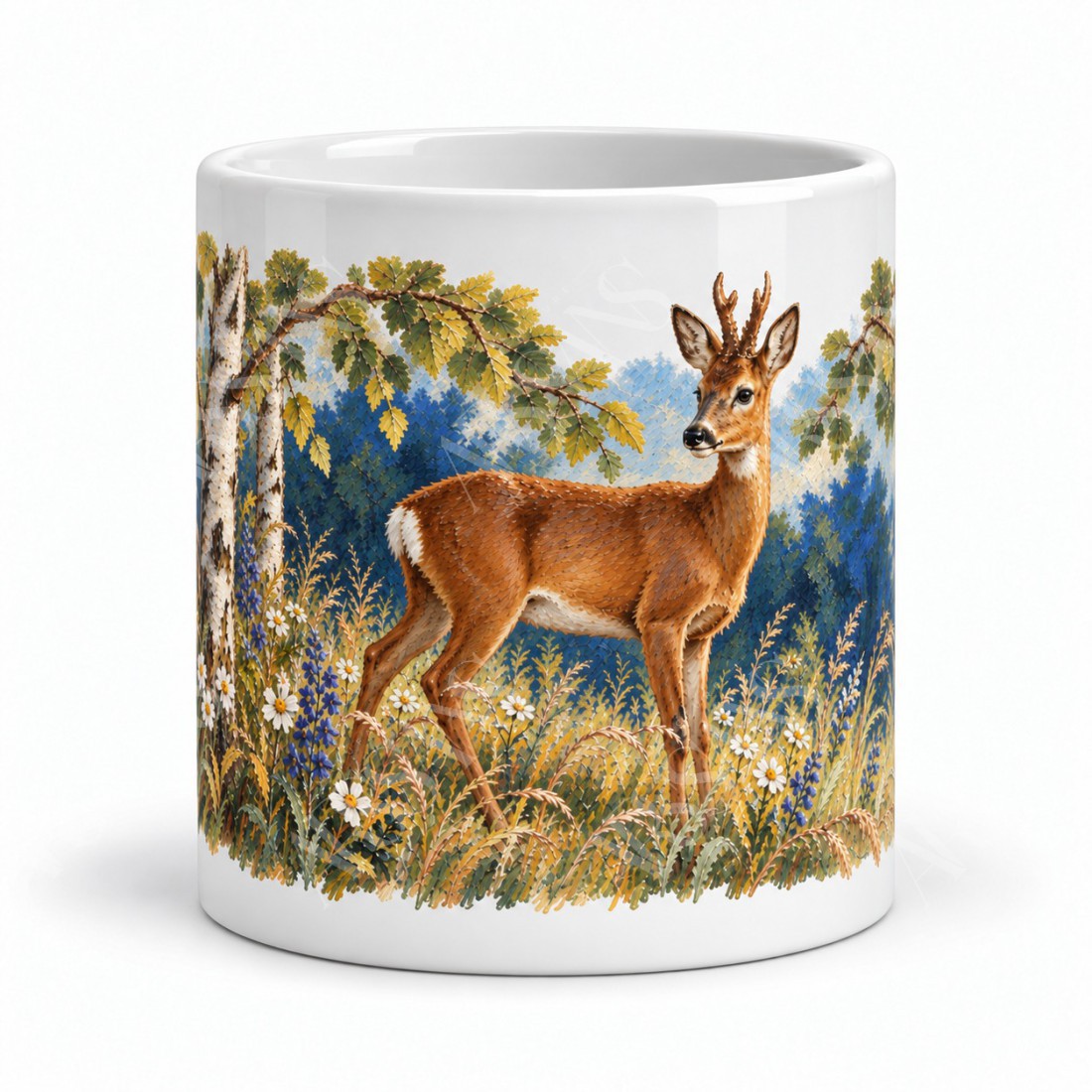 Mug nature - Le Chevreuil à l’orée du bois, vue de face