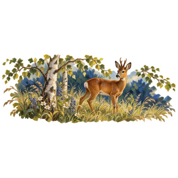Mug nature - Le Chevreuil à l’orée du bois, décor à plat
