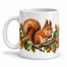 Mug nature - L’Écureuil et les noisettes, anse à gauche