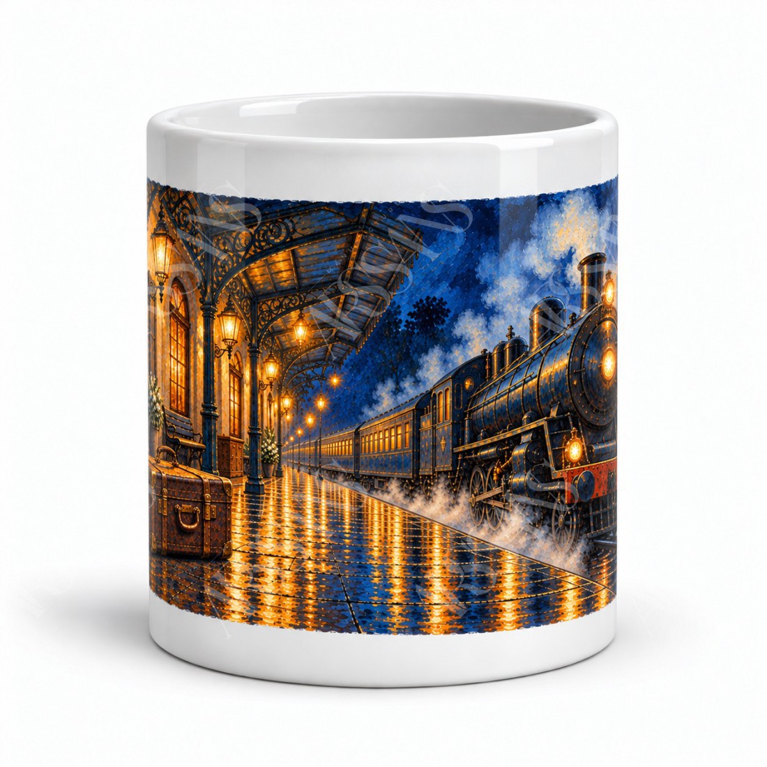 Mug voyage - La Gare de nuit, vue de face
