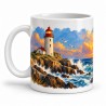 Mug voyage - Le Phare du grand large, anse à gauche