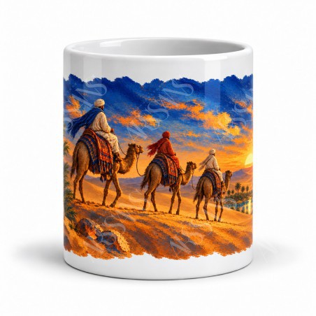 Mug voyage - La Caravane du désert, vue de face