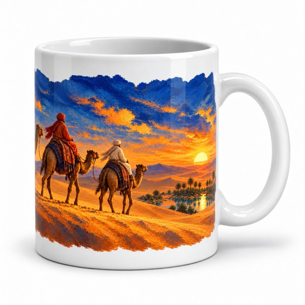 Mug voyage - La Caravane du désert, anse à droite