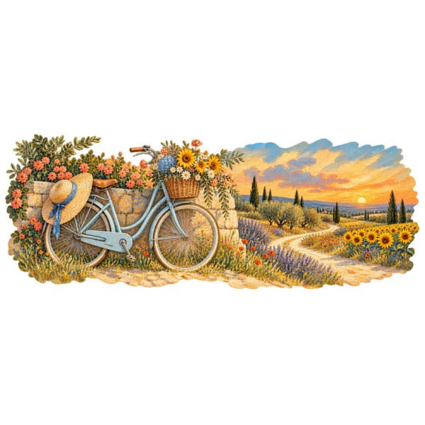 Mug Provence - La Bicyclette des beaux jours, décor à plat