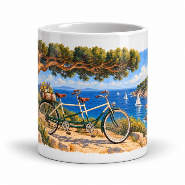 Mug rétro - Le Tandem des vacances, Manufacture Arssans