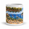 Mug rétro - Le Tandem des vacances, vue de face